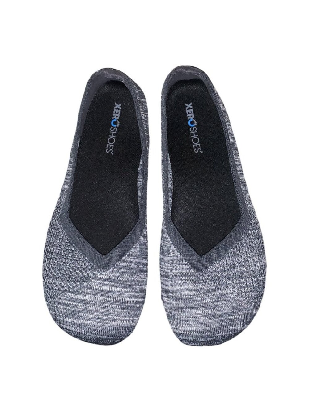 Xero Shoes Phoenix Grey Knit Womens 9.5 Barefoot Comfort Flats Minimalist Ballet